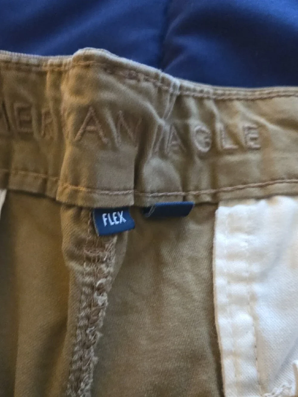 American Eagle Outfitters Tan Flat-Front Cotton Shorts